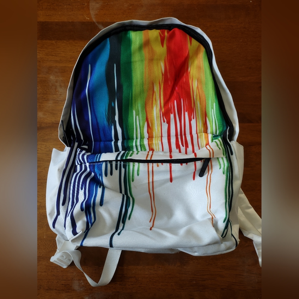 Rainbow Drip Backpack - image 1